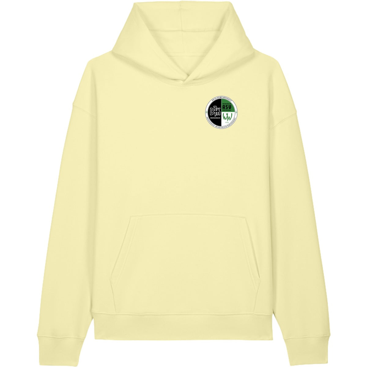 Lässiger Kapuzenpullover Chaser Unisex Hoodie STSU077 – Vereinslogo herzseitig Lemon Sorbet Vorderseite