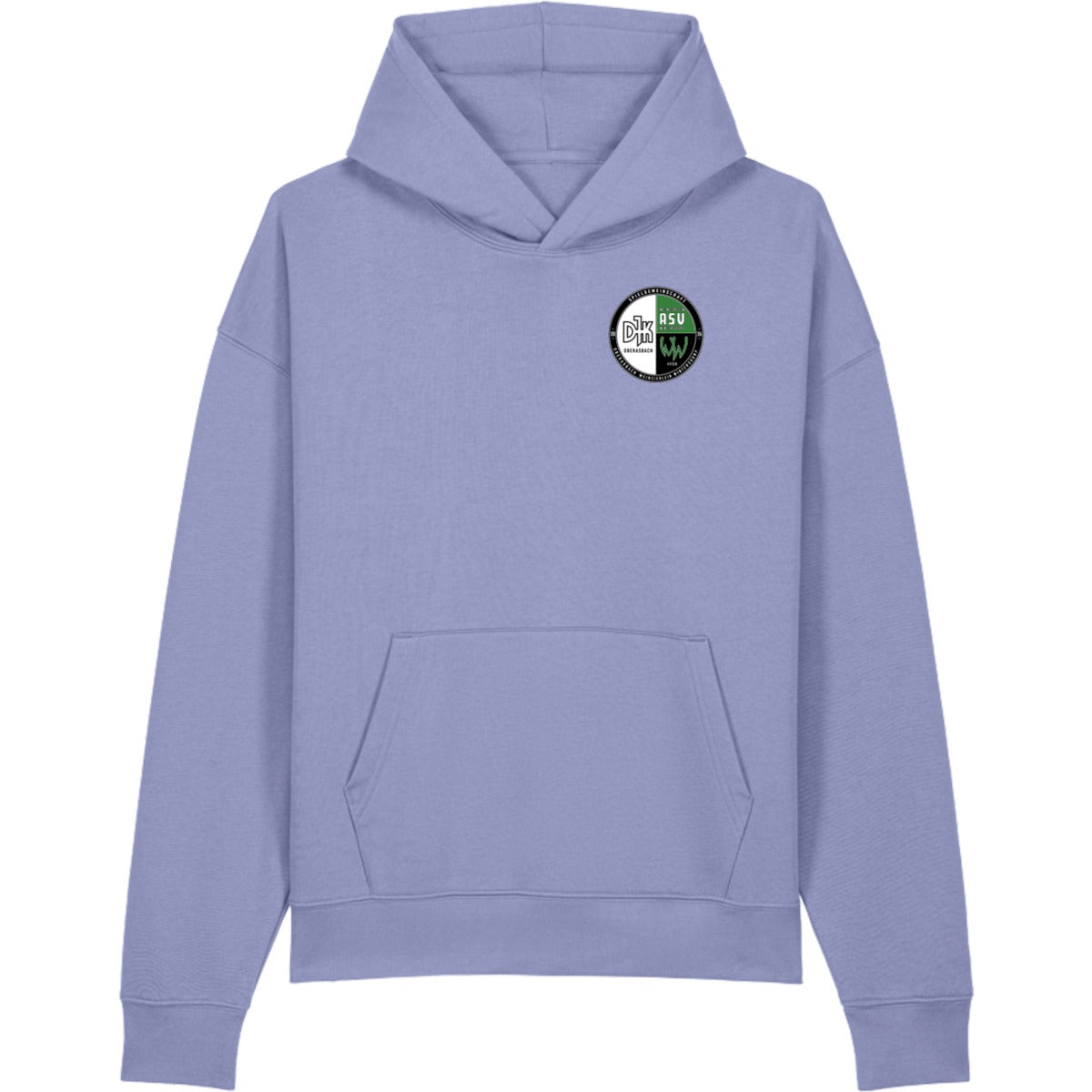 Lässiger Kapuzenpullover Chaser Unisex Hoodie STSU077 – Vereinslogo herzseitig Violet Vorderseite