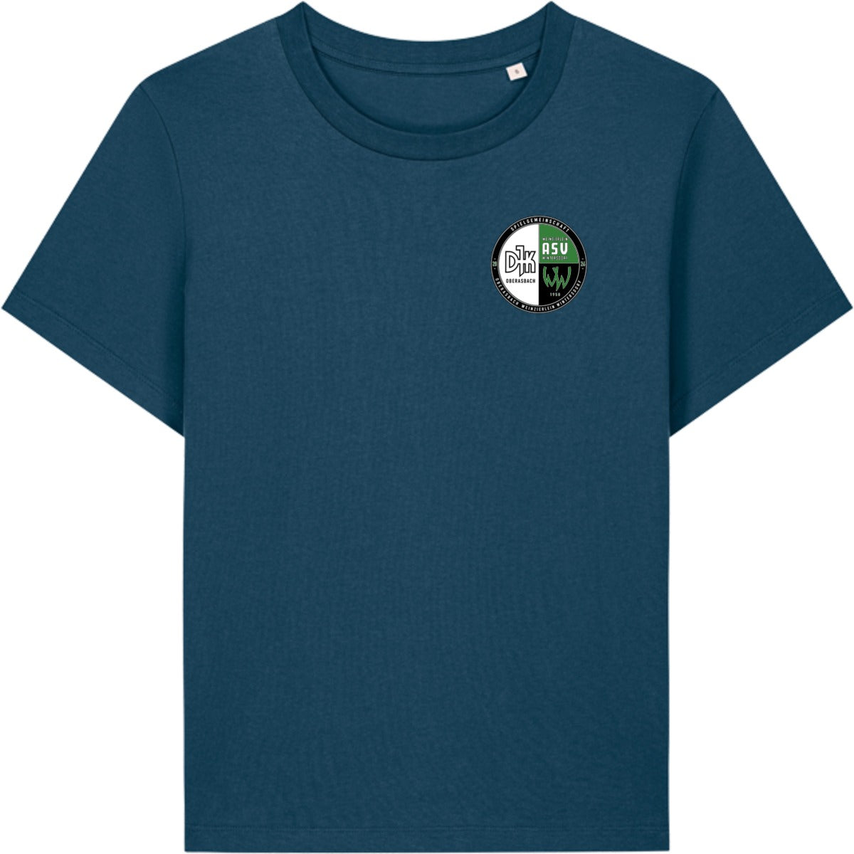 Nachhaltiges Damen T-Shirt Stella Muser STTW172 – Vereinslogo herzseitig Deep Teal Vorderseite