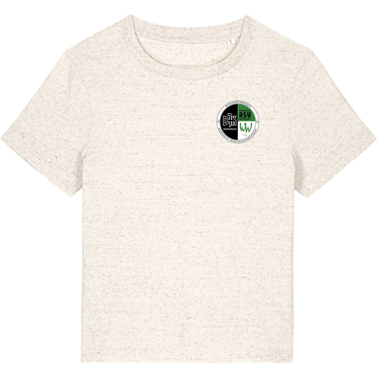 Nachhaltiges Damen T-Shirt Stella Muser STTW172 – Vereinslogo herzseitig Eco-Heather Vorderseite