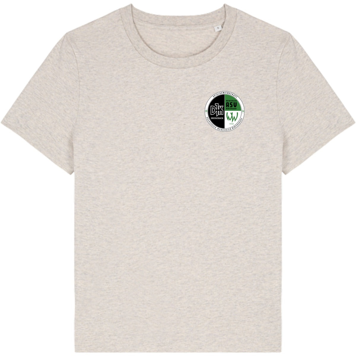 Nachhaltiges Damen T-Shirt Stella Muser STTW172 – Vereinslogo herzseitig Heather Haze Vorderseite