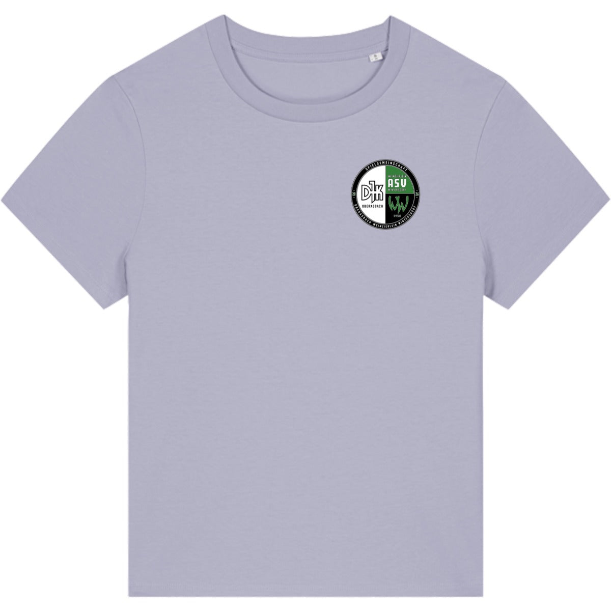 Nachhaltiges Damen T-Shirt Stella Muser STTW172 – Vereinslogo herzseitig Lavender Vorderseite