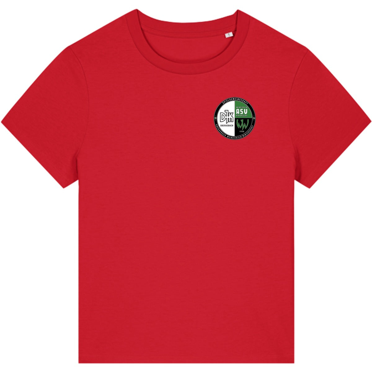 Nachhaltiges Damen T-Shirt Stella Muser STTW172 – Vereinslogo herzseitig Red Vorderseite