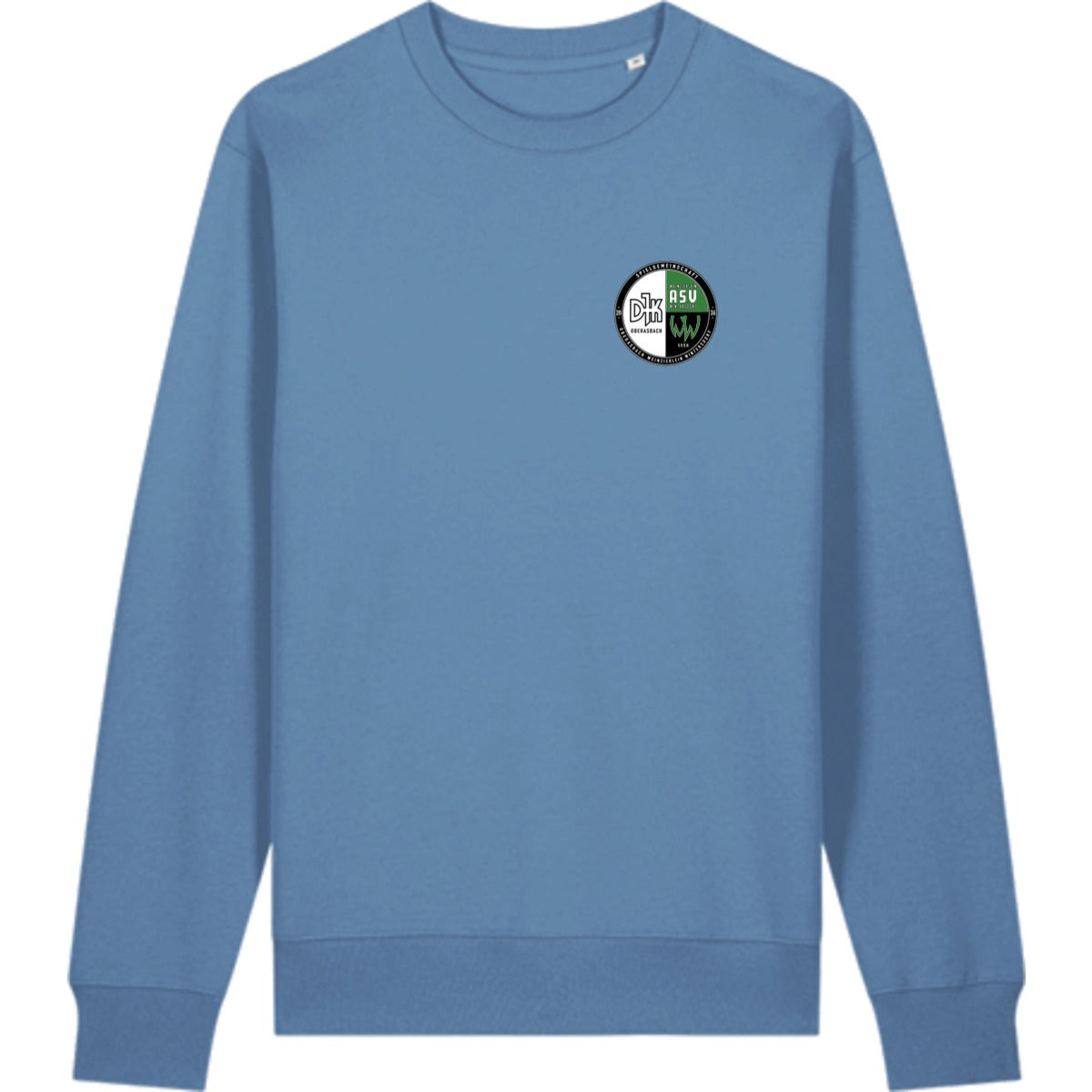 Schweres Unisex Sweatshirt aus Bio-Baumwolle Changer 2.0 STSU178 – Vereinslogo herzseitig Bright Blue Vorderseite