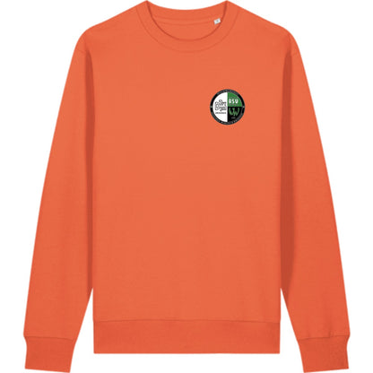 Schweres Unisex Sweatshirt aus Bio-Baumwolle Changer 2.0 STSU178 – Vereinslogo herzseitig Fiesta Vorderseite