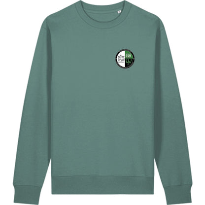 Schweres Unisex Sweatshirt aus Bio-Baumwolle Changer 2.0 STSU178 – Vereinslogo herzseitig Green Bay Vorderseite
