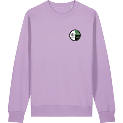 Schweres Unisex Sweatshirt aus Bio-Baumwolle Changer 2.0 STSU178 – Vereinslogo herzseitig Lilac Dream Vorderseite