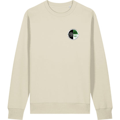 Schweres Unisex Sweatshirt aus Bio-Baumwolle Changer 2.0 STSU178 – Vereinslogo herzseitig Natural Raw Vorderseite