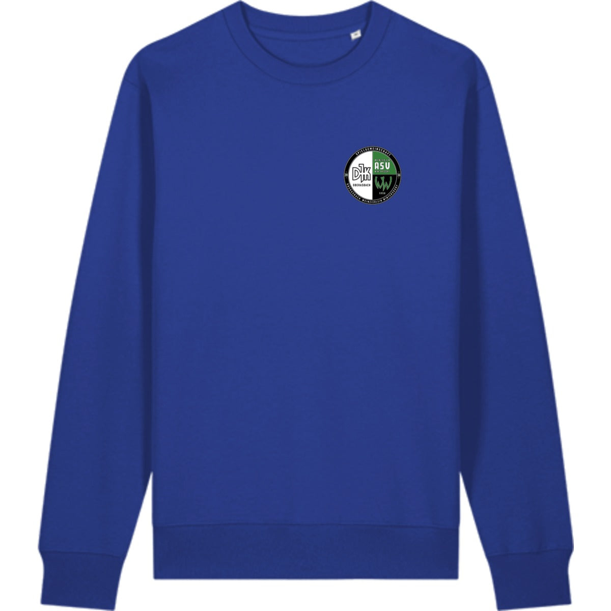Schweres Unisex Sweatshirt aus Bio-Baumwolle Changer 2.0 STSU178 – Vereinslogo herzseitig Worker Blue Vorderseite
