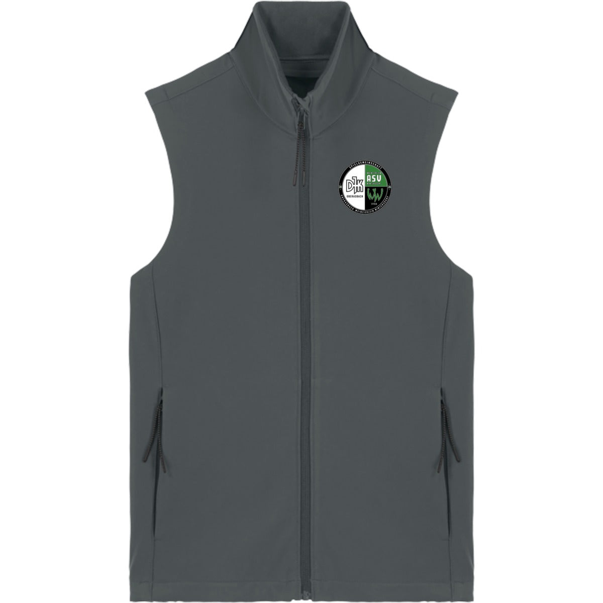 Herren Softshell-Weste Stanley Trail Blazer STJM235 – Vereinslogo herzseitig Anthracite Vorderseite