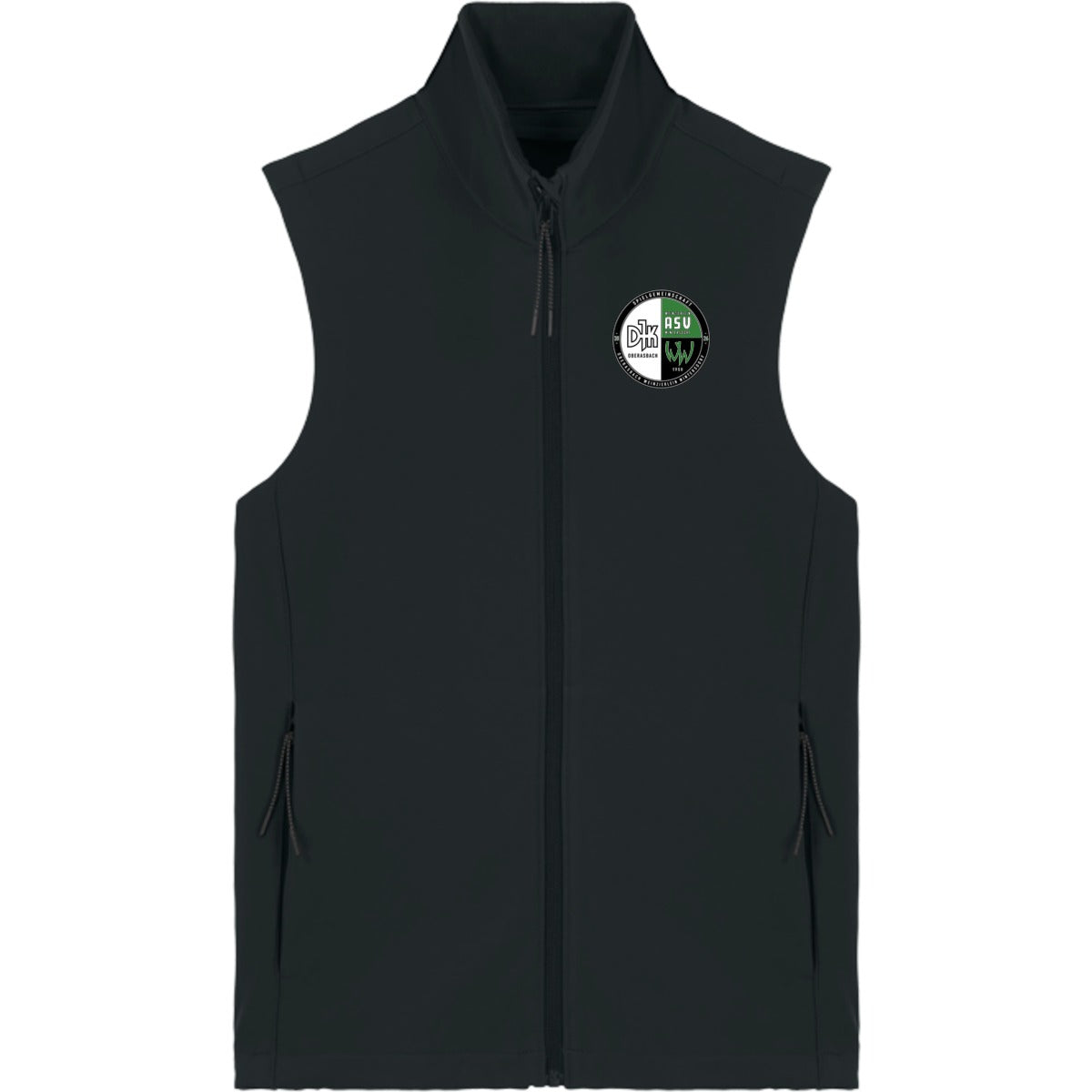Herren Softshell-Weste Stanley Trail Blazer STJM235 – Vereinslogo herzseitig Black Vorderseite