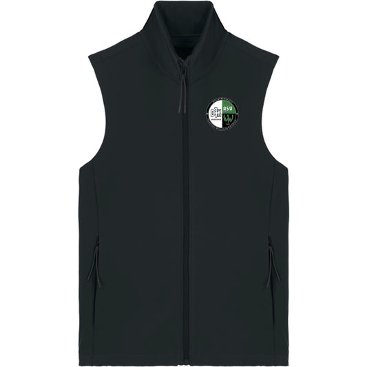Herren Softshell-Weste Stanley Trail Blazer STJM235 – Vereinslogo herzseitig Black Vorderseite