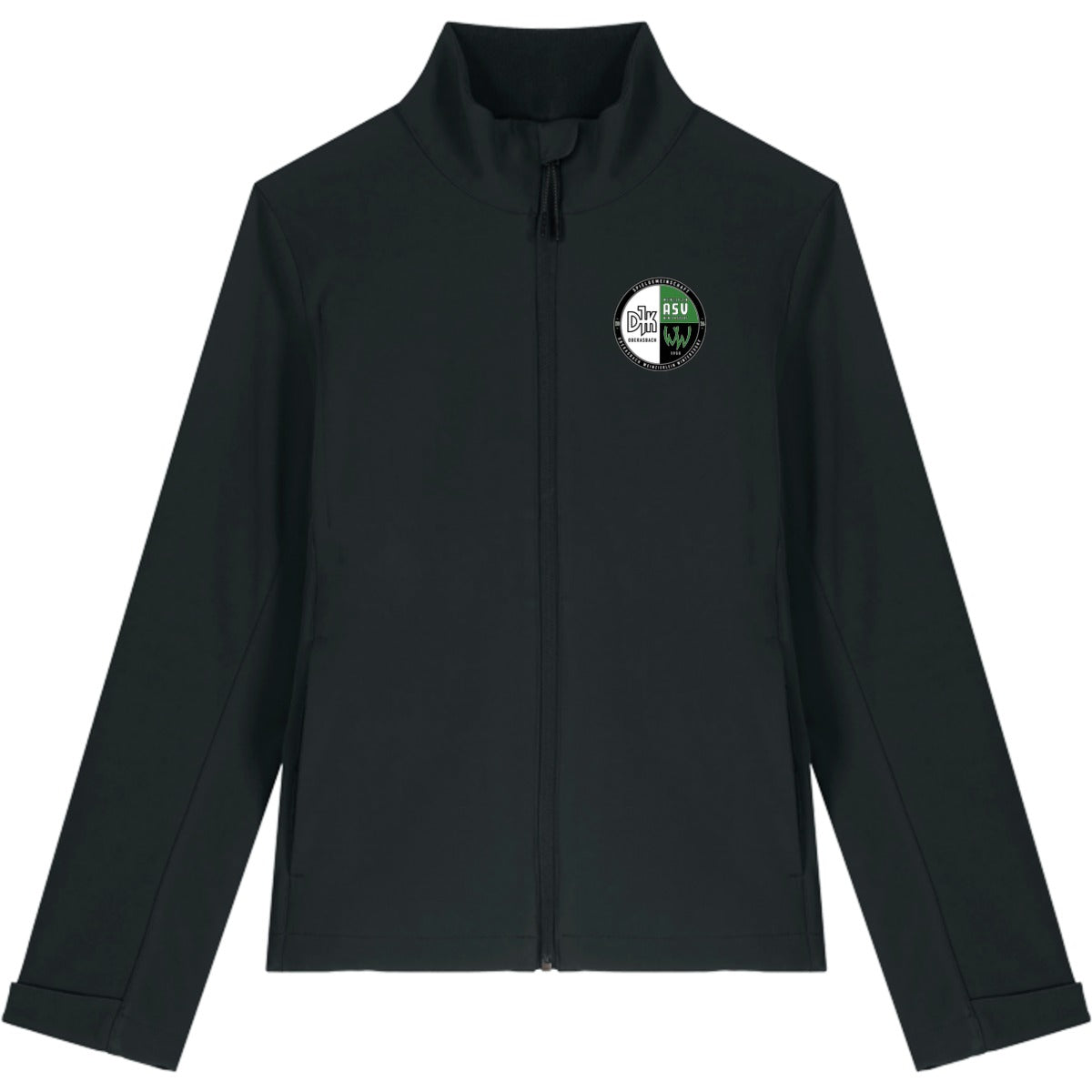 Damen Softshelljacke Stella Navigator STJW166 – Vereinslogo herzseitig Black Vorderseite