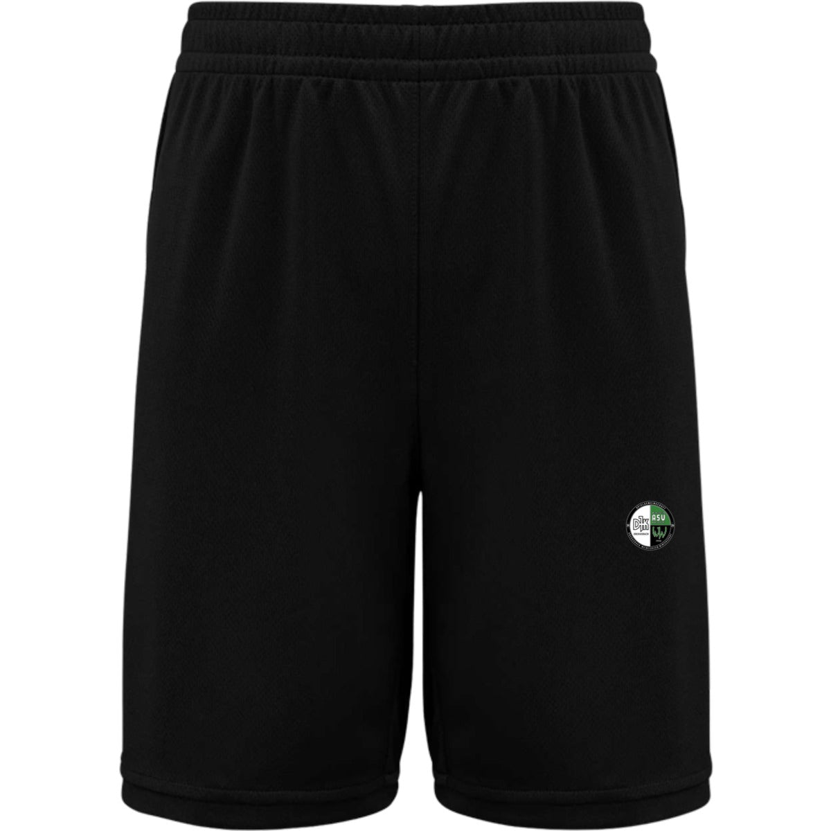 Basketballshorts Herren PA1050 – Vereinslogo herzseitig Black Vorderseite