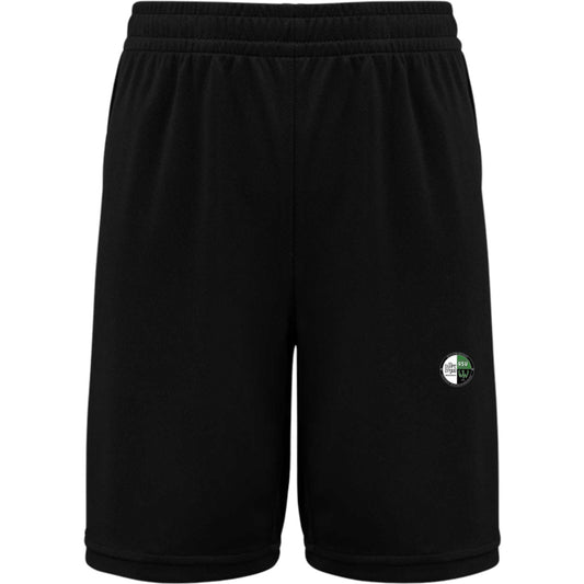 Basketballshorts Herren PA1050 – Vereinslogo herzseitig Black Vorderseite