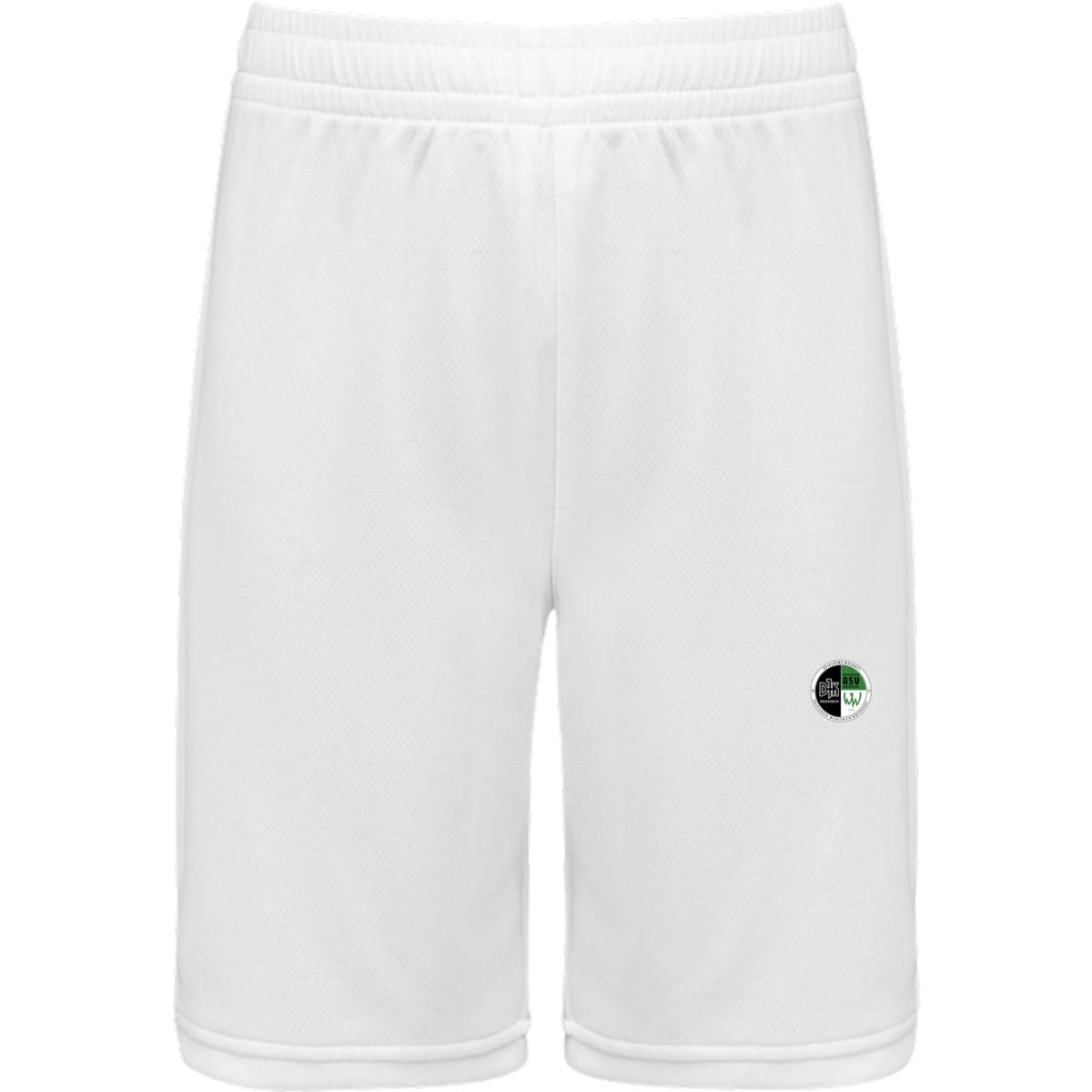 Basketballshorts Herren PA1050 – Vereinslogo herzseitig White Vorderseite