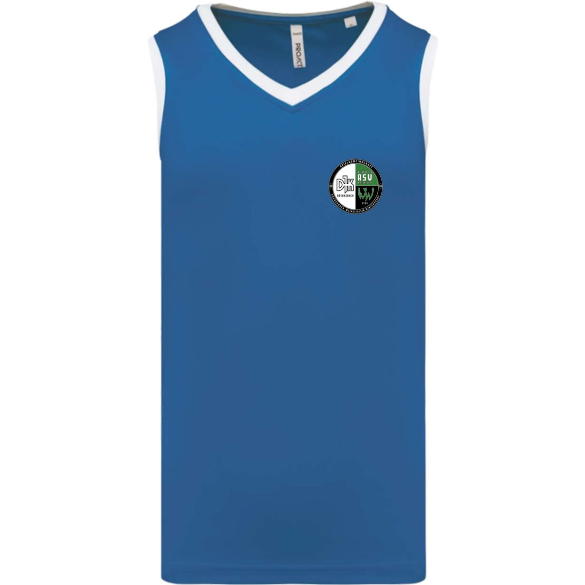 Basketballtrikot Herren PA4050 – Vereinslogo herzseitig Sporty Royal Blue/White Vorderseite