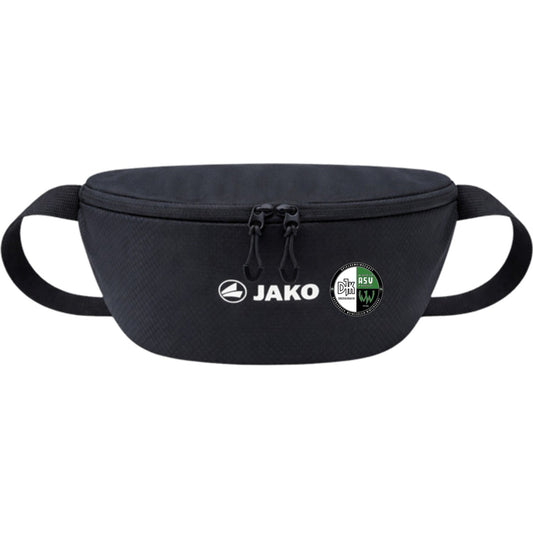 JAKO Malle Bauchtasche M1589 – Vereinslogo neben JAKO-Logo Schwarz Vorderseite