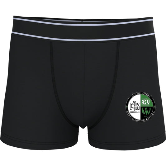 Boxershorts für Männer KA800 – Vereinslogo mittig groß Black Vorderseite