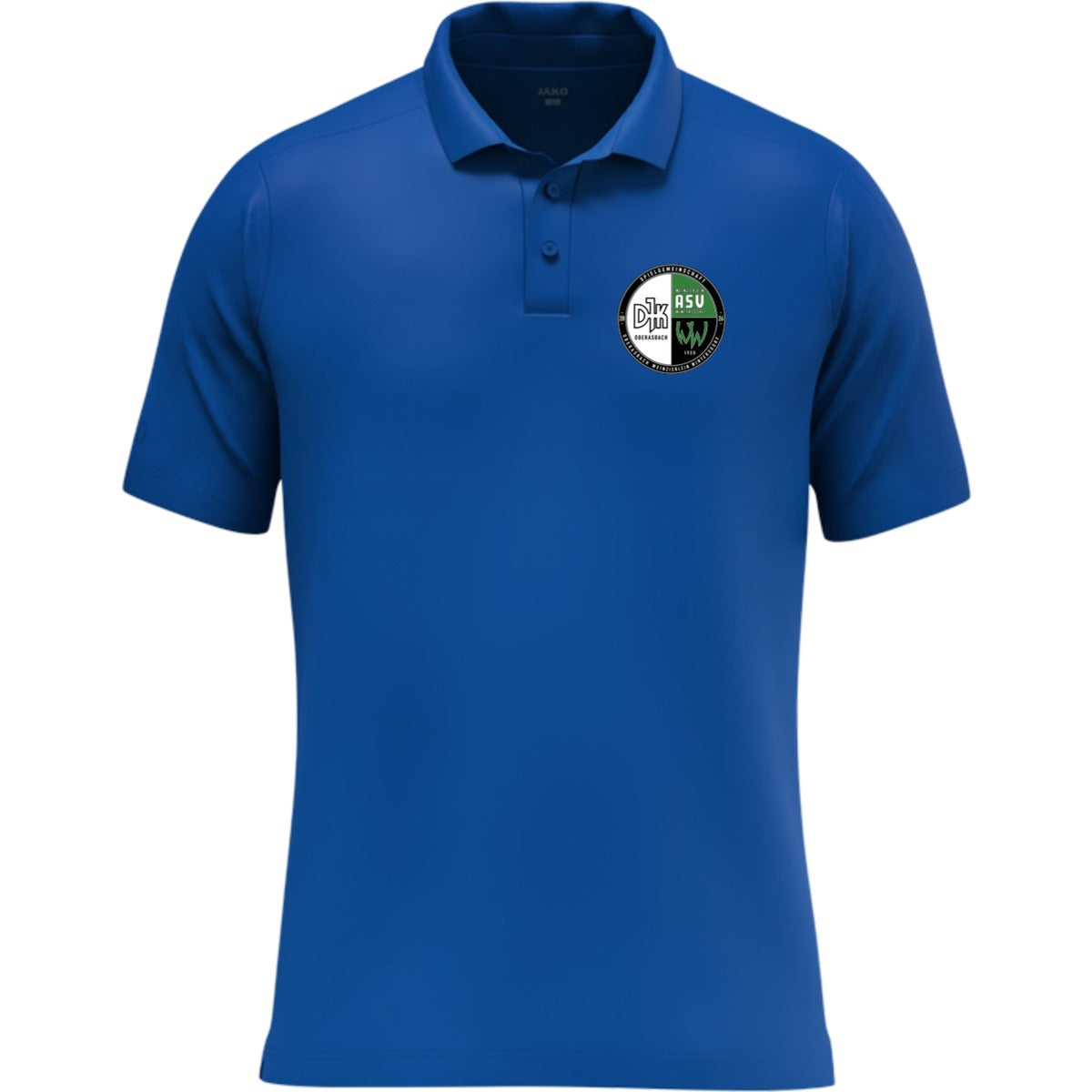 JAKO Polo Uni Nachhaltiges Unisex Funktions-Poloshirt 6305 – Vereinslogo herzseitig Royal Vorderseite