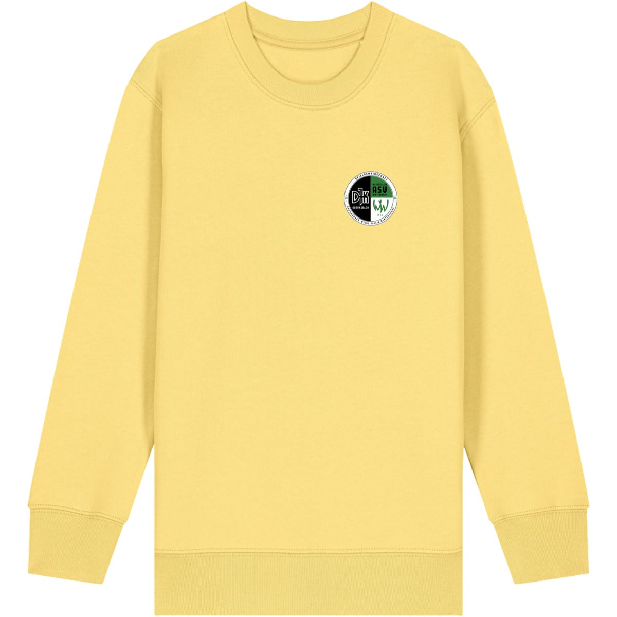 Mini Changer 2.0 Kinder Sweatshirt STSK181 – Vereinslogo herzseitig Viva Yellow Vorderseite