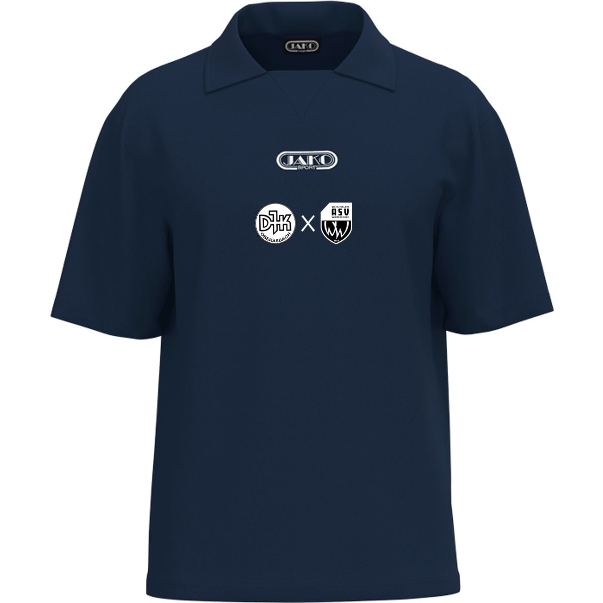 JAKO Polo Wardrobe aus Bio-Baumwolle 6361 – Vereinslogo exklusiv Marine Vorderseite
