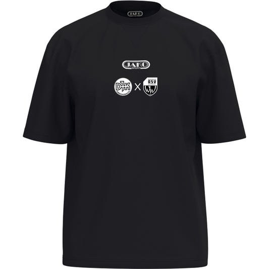 JAKO Wardrobe T-Shirt 6161 – Vereinslogo exklusiv Schwarz Vorderseite