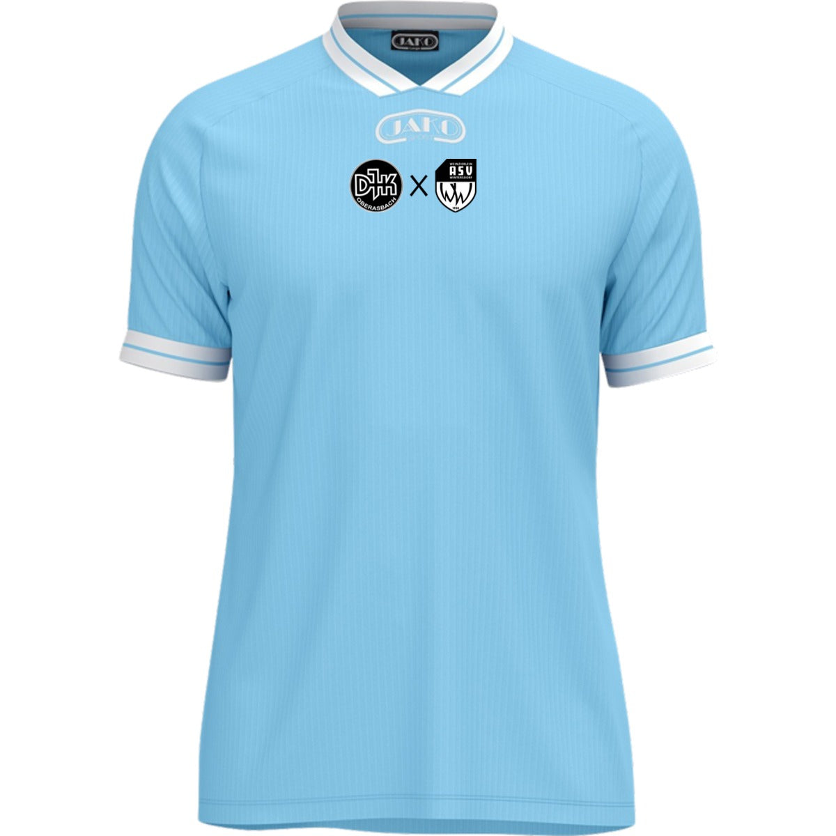 JAKO Trikot Retro KA 4247 – Retro-Trikot kombiniertes Logo Lightblue Vorderseite