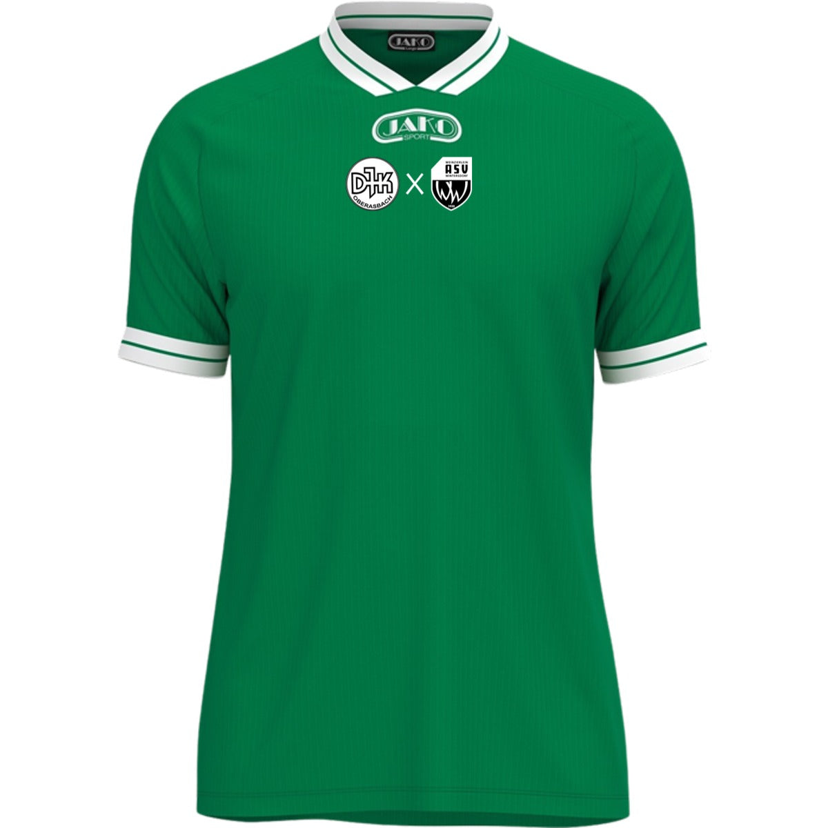 JAKO Trikot Retro KA 4247 – Retro-Trikot kombiniertes Logo Sportgrün Vorderseite