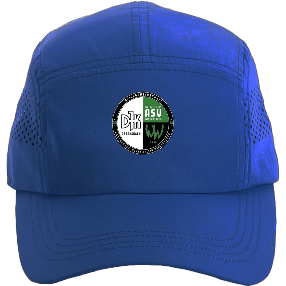 CB188-Cap – Vereinslogo mittig groß Cobalt Blue Vorderseite
