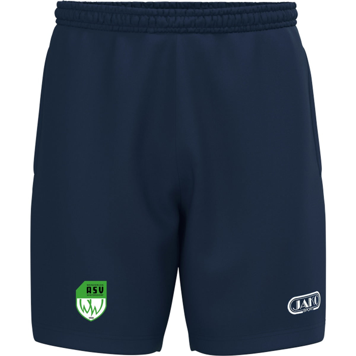 JAKO Short Wardrobe 6261 – ASV-Wappen am Bein Marine Vorderseite