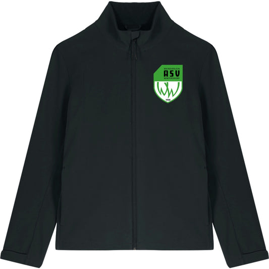 Herren Softshelljacke Stanley Navigator STJM167 – ASV-Wappen herzseitig Black Vorderseite