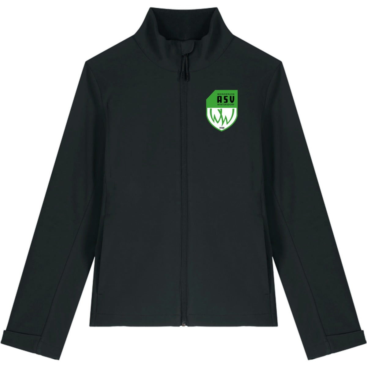 Damen Softshelljacke Stella Navigator STJW166 – ASV-Wappen herzseitig Black Vorderseite