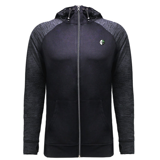 JC057-Mens-Zoodie – Vereinslogo herzseitig Black/Black Slate Melange Vorderseite