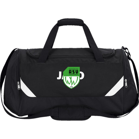 JAKO Sporttasche Iconic 1924 – ASV-Wappen mittig groß Schwarz Vorderseite
