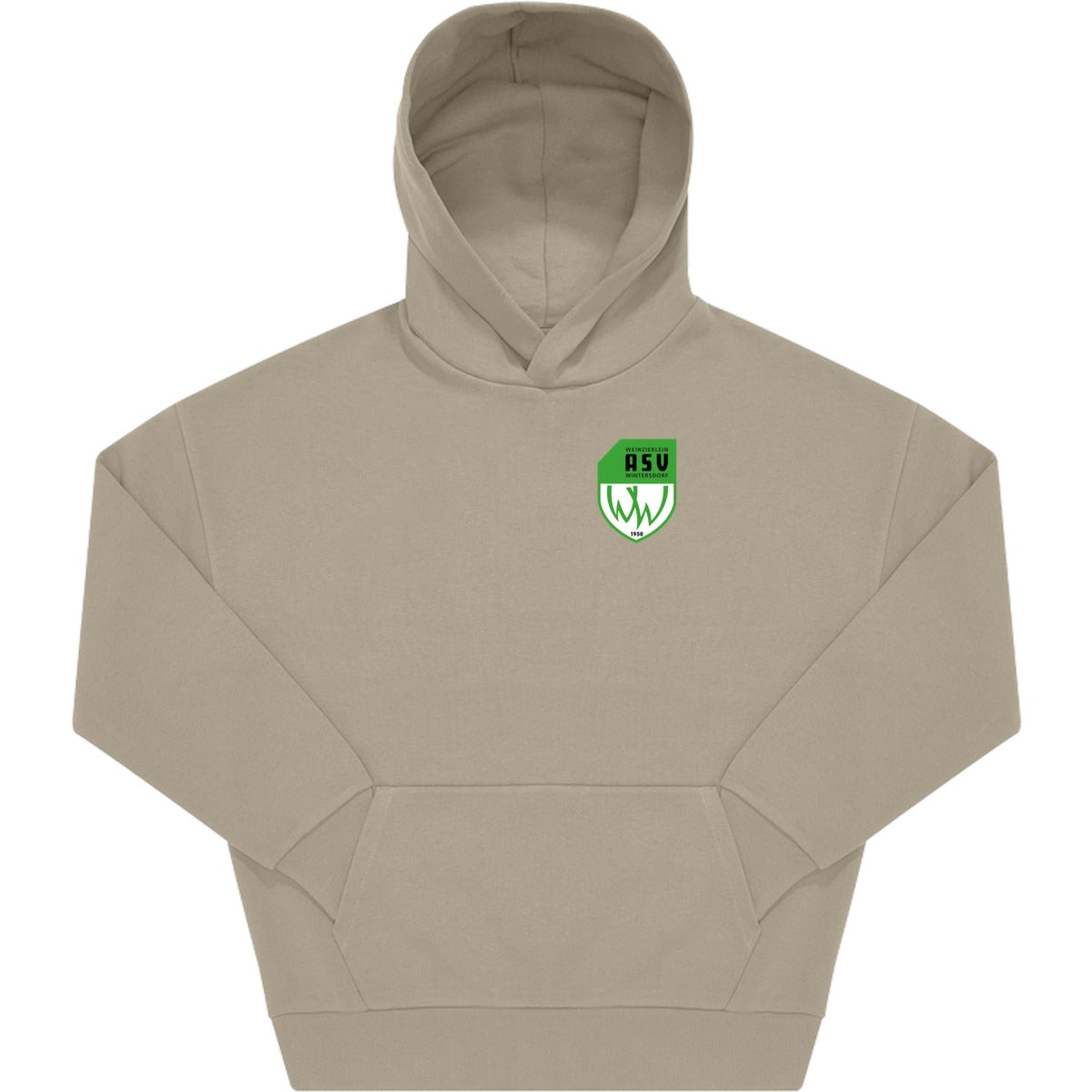 Unisex Influence Hoodie WG002 – ASV-Wappen herzseitig Mastic Vorderseite