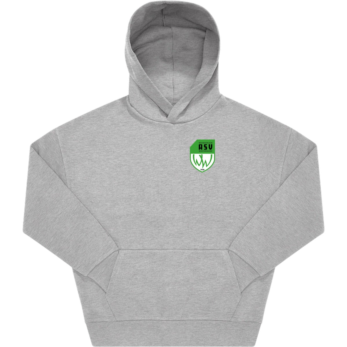 Unisex Influence Hoodie WG002 – ASV-Wappen herzseitig Sport Grey Heather Vorderseite