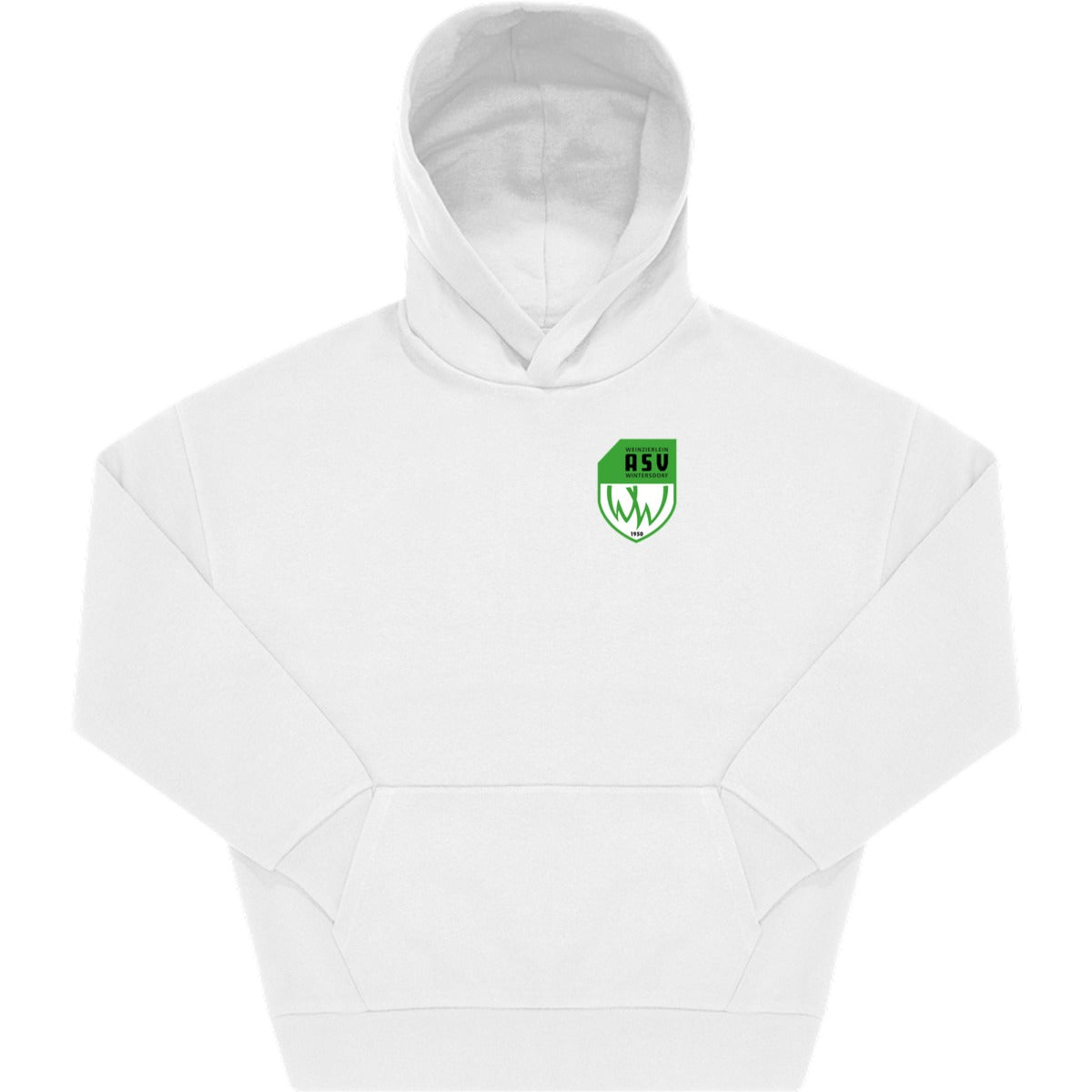 Unisex Influence Hoodie WG002 – ASV-Wappen herzseitig White Vorderseite