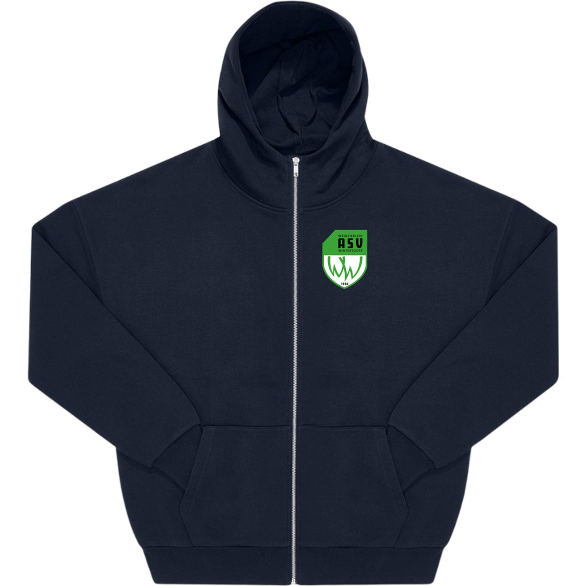 Influence Zip Hood WG003 – ASV-Wappen herzseitig Navy Vorderseite