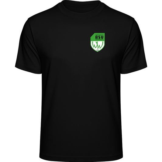 Recycled Performance T-Shirt TR501 – ASV-Wappen herzseitig Black Vorderseite
