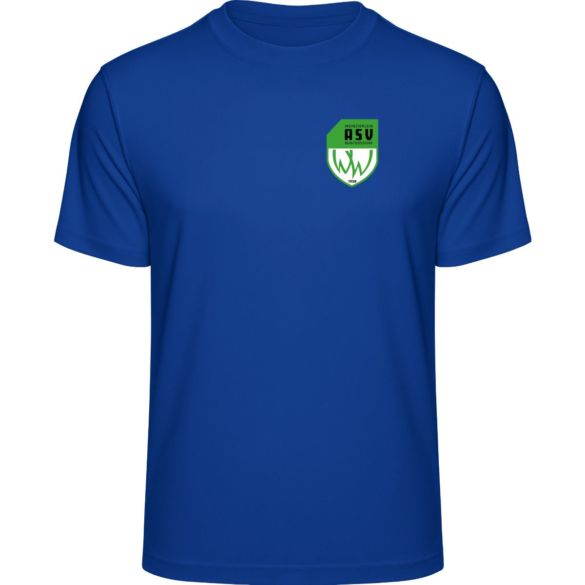 Recycled Performance T-Shirt TR501 – ASV-Wappen herzseitig Royal Vorderseite