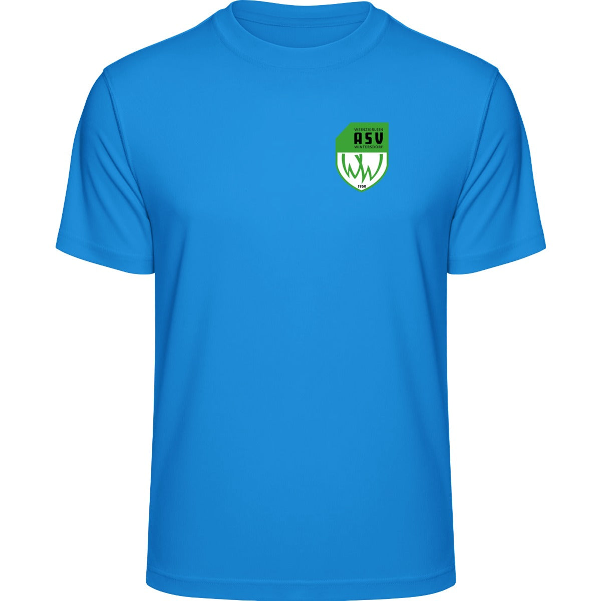 Recycled Performance T-Shirt TR501 – ASV-Wappen herzseitig Sapphire Vorderseite