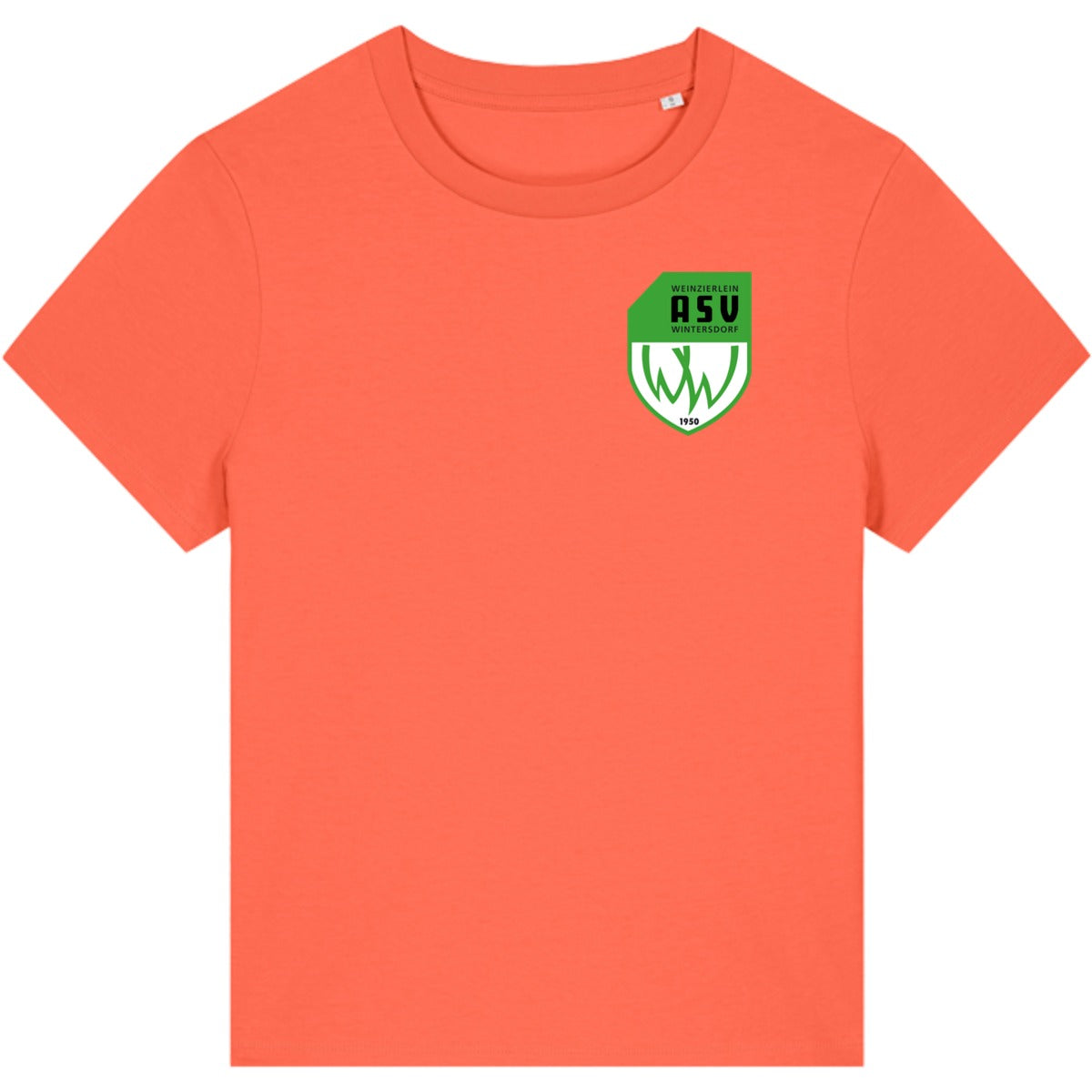 Nachhaltiges Damen T-Shirt Stella Muser STTW172 – ASV-Wappen herzseitig Fiesta Vorderseite