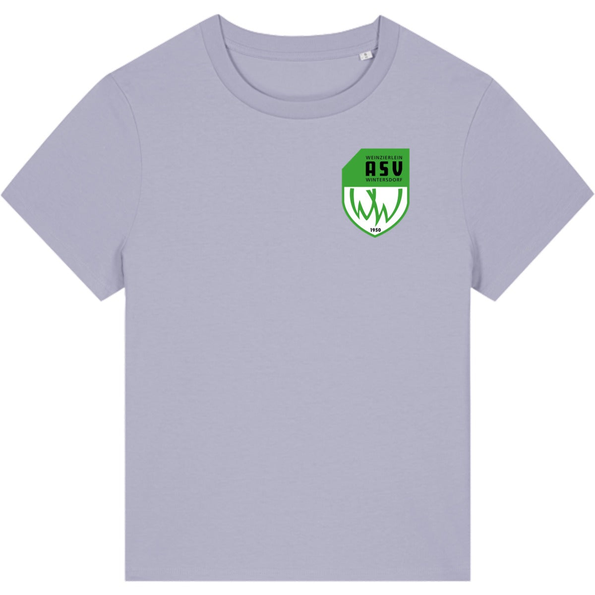 Nachhaltiges Damen T-Shirt Stella Muser STTW172 – ASV-Wappen herzseitig Lavender Vorderseite