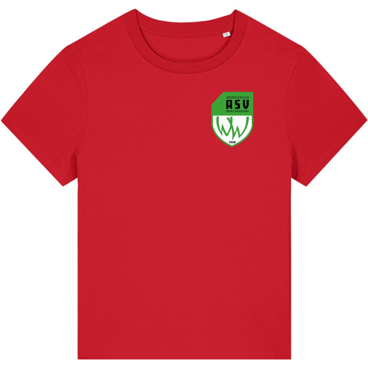 Nachhaltiges Damen T-Shirt Stella Muser STTW172 – ASV-Wappen herzseitig Red Vorderseite