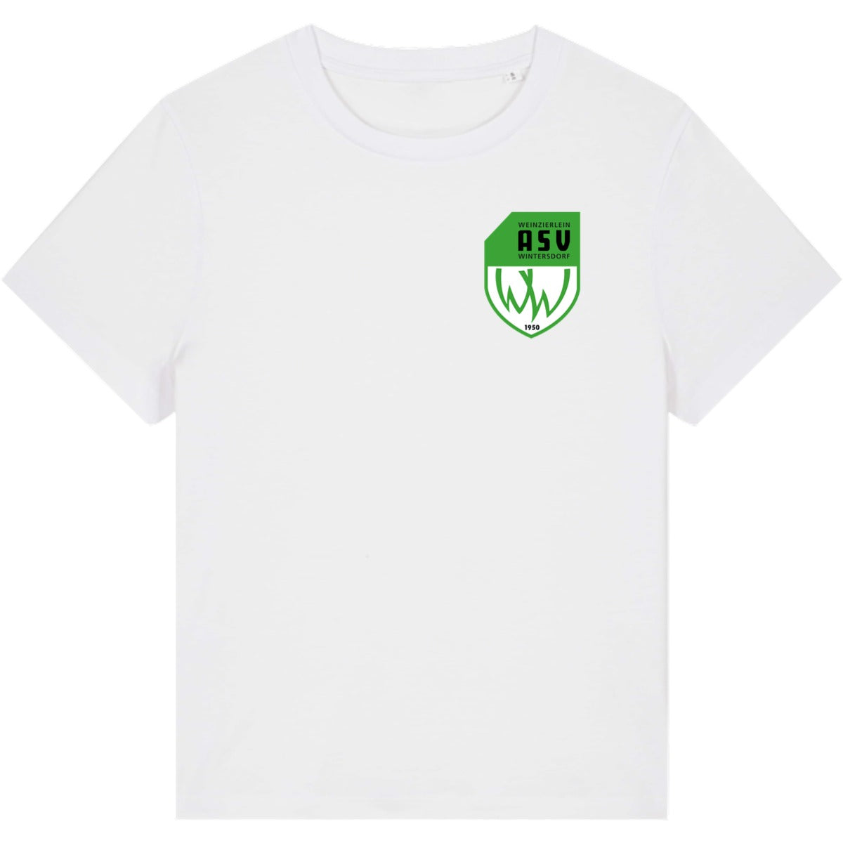 Nachhaltiges Damen T-Shirt Stella Muser STTW172 – ASV-Wappen herzseitig White Vorderseite