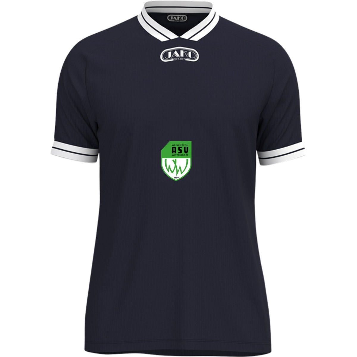 JAKO Trikot Retro KA 4247 – ASV-Wappen exklusiv Marine Vorderseite
