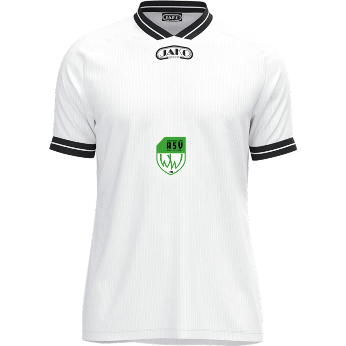 JAKO Trikot Retro KA 4247 – ASV-Wappen exklusiv Weiß Vorderseite