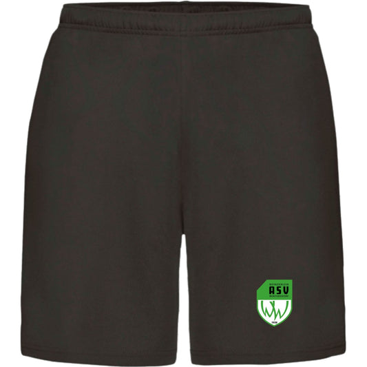 JC080-Shorts – ASV-Wappen am Bein Jet Black Vorderseite