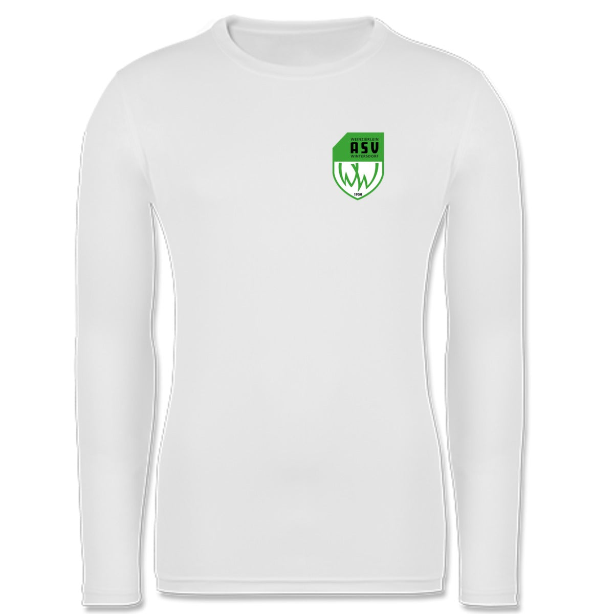JC002-Mens-LSL – ASV-Wappen herzseitig Arctic White Vorderseite